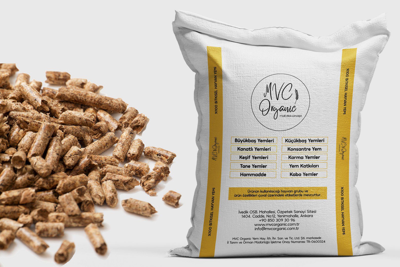 MVC Organic bıldırcın civciv yemi, bitkisel içerikli kaliteli yem, 24HP paketli, doğal ve sağlıklı hayvan besleme ürünü